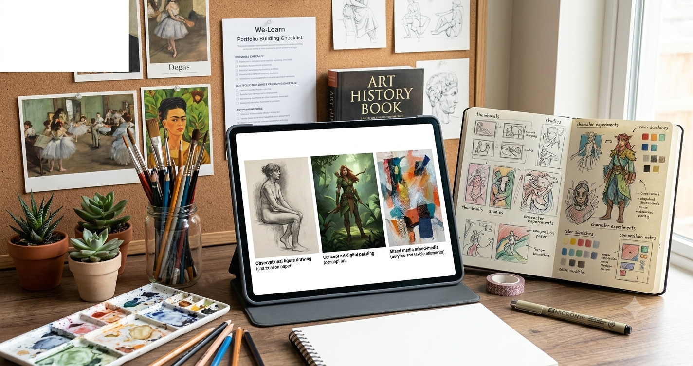 Art Portfolio Examples that got selected by colleges/university.